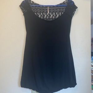Free People black lace back top size Medium
